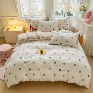Household cotton jacquard washed cotton four-piece set