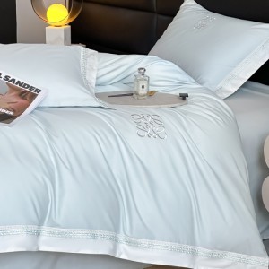 100% cotton embroidered four-piece set, light luxury four-piece set