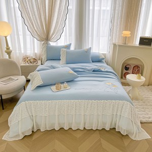 New Roca washed cotton summer quilt summer cool quilt air conditioning quilt four-piece set
