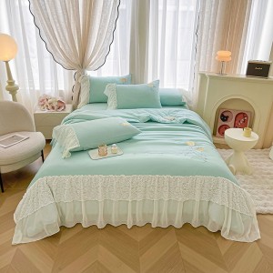 New Roca washed cotton summer quilt summer cool quilt air conditioning quilt four-piece set