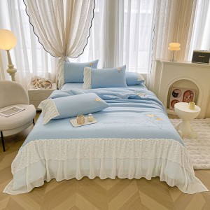 New Roca washed cotton summer quilt summer cool quilt air conditioning quilt four-piece set