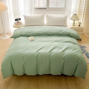 New pure cotton 40s pure color simple and comfortable four-piece set