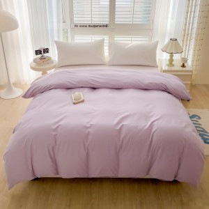 New pure cotton 40s pure color simple and comfortable four-piece set