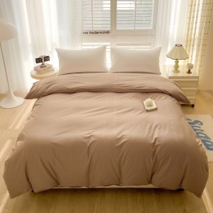 New pure cotton 40s pure color simple and comfortable four-piece set