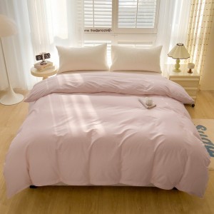 New pure cotton 40s pure color simple and comfortable four-piece set