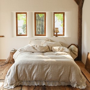Skin-friendly, comfortable cotton and linen four-piece set