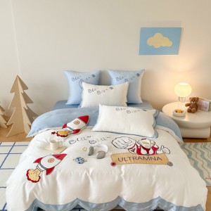 Cartoon exquisite 60-count Austrian Lenzing Tencel four-piece set