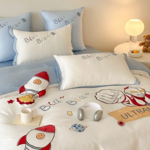 Cartoon exquisite 60-count Austrian Lenzing Tencel four-piece set
