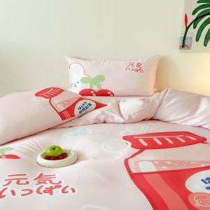 Spring and summer high-end digital Lenzing Tencel set four-piece set
