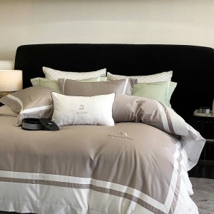 New 80-count long-staple cotton minimalist hotel style four-piece set