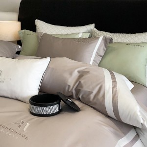 New 80-count long-staple cotton minimalist hotel style four-piece set