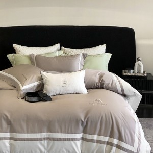 New 80-count long-staple cotton minimalist hotel style four-piece set