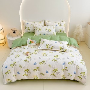New Brushed Plant Cashmere Four-Piece Fitted Sheet Set