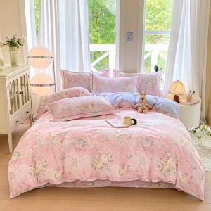 Household pure cotton printed exquisite four-piece set