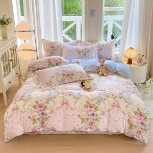 Household pure cotton printed exquisite four-piece set
