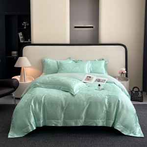 Home exquisite light luxury satin jacquard four-piece set