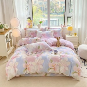 Warm and exquisite household printed cotton four-piece set