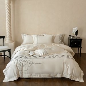 New spring and summer 100S long-staple cotton  pure cotton four-piece suit
