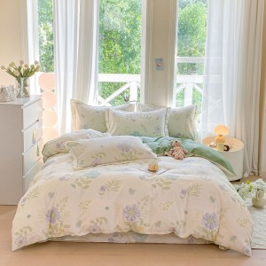 Household pure cotton printed exquisite four-piece set