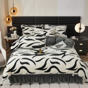 High-Weight Milk Velvet Warmth Four-Piece Set