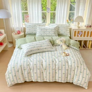 New Plant Cashmere Series Brushed Four-Piece Set with New Pattern