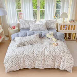New Plant Cashmere Series Brushed Four-Piece Set with New Pattern