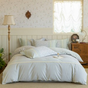 New craft-style embroidered, thickened, 100% cotton Tencel brushed four-piece set