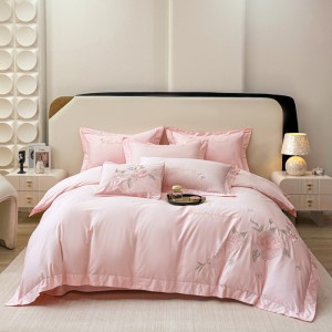100% long-staple cotton embroidered four-piece set