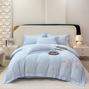 100% long-staple cotton embroidered four-piece set