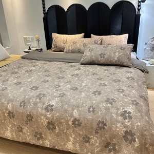 New retro imitation cotton  linen and linen four-piece set