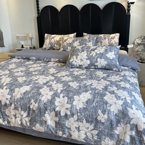 New retro imitation cotton  linen and linen four-piece set
