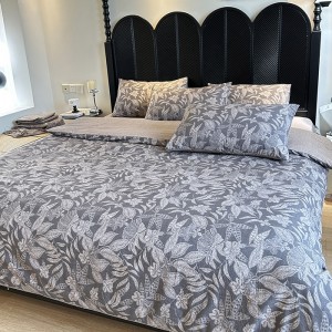 New retro imitation cotton  linen and linen four-piece set
