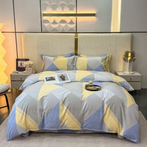 Exquisite stylish thickened pure cotton four-piece set