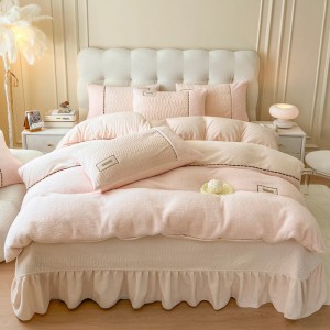 Cashmere Milk Fleece Sheet and Comforter Four-Piece Set