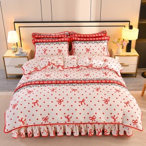 Thickened Warm 8.5kg Milk Fleece and Mink Fleece Baby Fleece Four-Piece Set