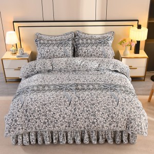 Thickened Warm 8.5kg Milk Fleece and Mink Fleece Baby Fleece Four-Piece Set