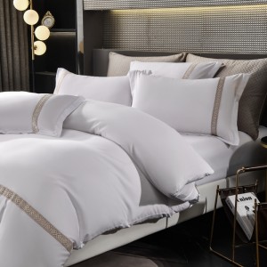 Thickened brushed webbing and tie-up guesthouse four-piece set