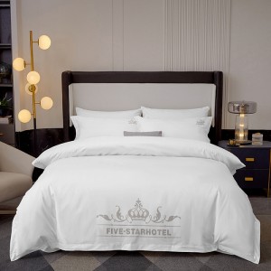 Style embroidered thickened brushed hotel and guesthouse four-piece