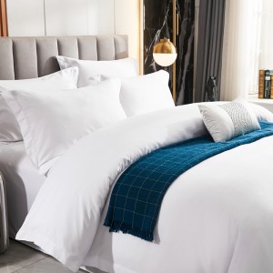 High-end 150g thickened brushed hotel four-piece set 40S cotton