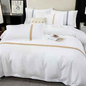 New genuine yarn weaving density hotel linen four-piece set 60s bedding four-piece set