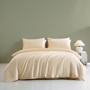 Pure cotton 60s long-staple cotton solid color satin pure cotton four-piece suit