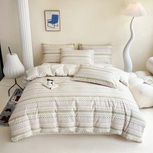 New 40s twill pure cotton printed home four-piece set