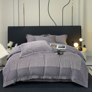 300g thickened full-process matte warm milk baby skin velvet mink velvet cloud mink velvet four-piece set