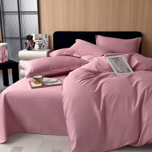 Pure cotton knitted cotton printed and dyed solid color four-piece set