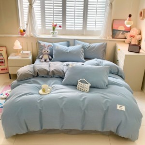 Home new all-cotton printed four-piece set