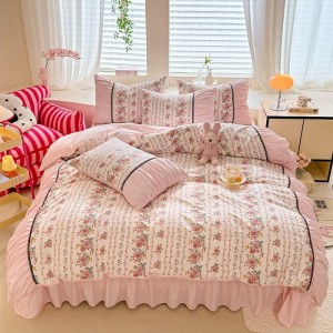 Exquisite brushed French romantic retro four-piece set