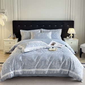 Polygon craft summer three-dimensional relief leaf ice silk four-piece set