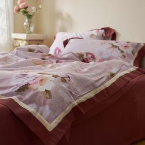 Elegant new elegant satin digital print four-piece set