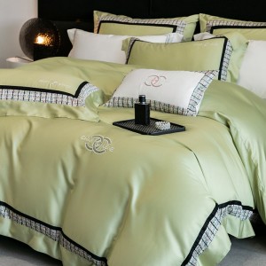 AB version 100-count Tencel cotton color cloth four-piece set