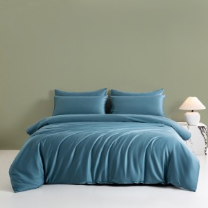 Pure cotton A-class 60s long-staple cotton pure color satin pure cotton four-piece set